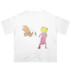 こども深海生物屋さんの大きさくらべ〈チョウチンアンコウ〉 Oversized T-Shirt