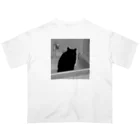 深夜の猫屋さんの深夜猫 オーバーサイズTシャツ