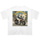 NECOSUIのキャットバイカー オーバーサイズTシャツ