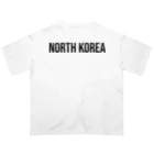 ON NOtEの北朝鮮 ロゴブラック オーバーサイズTシャツ