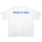 ON NOtEの韓国 ロゴブルー Oversized T-Shirt