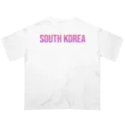 ON NOtEの大韓民国 ロゴピンク オーバーサイズTシャツ