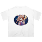 Lupinusのウサ耳可愛い少女 オーバーサイズTシャツ