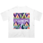 Rico294のカラフルテントでGO CAMPING オーバーサイズTシャツ