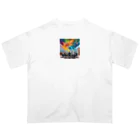 Dondon_designの意識高い系サラリーマン オーバーサイズTシャツ