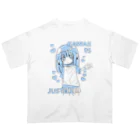 ライカのお店屋さんのKAWAII女の子（空色） オーバーサイズTシャツ