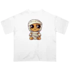 NeoNestのWrapped Wonders Halloween Collection: Mummy #04 オーバーサイズTシャツ