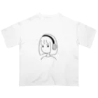 ﾏﾕﾒのヘッドパン女子 Oversized T-Shirt