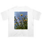 MMの黄色い春菊の花 オーバーサイズTシャツ