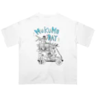 muku-moのMUKUMO DAY （白地用） Oversized T-Shirt