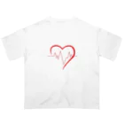 599245の心拍数heart オーバーサイズTシャツ