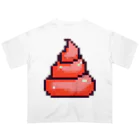 Pixel Poopのうんち（レッド）| Poop (Red) Oversized T-Shirt