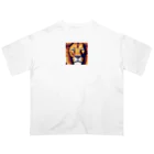 DJシャークのドット絵ライオン Oversized T-Shirt