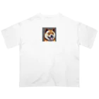 ドットドッグのドット絵の犬 Oversized T-Shirt