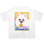 Pom-Dog'sの清楚系白ポメ　ポメ子 Oversized T-Shirt