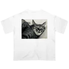 深夜の猫屋さんの深夜猫 オーバーサイズTシャツ