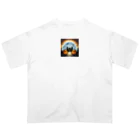 umakoiのドット絵のハロウィン城 Oversized T-Shirt
