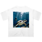 人魚の夢のペンガメ2 オーバーサイズTシャツ