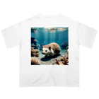 人魚の夢のサンゴハリネズミ オーバーサイズTシャツ
