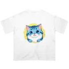 こひさま ショップ - 陽だまりの笑顔のねこのふわふわ オーバーサイズTシャツ