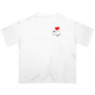 ３２１６のl  love ねこ Oversized T-Shirt