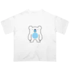 ぱけまるの【ぱけぐっず。】しろくまくん オーバーサイズTシャツ