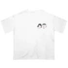 TakuP（たくぴ）のしゅむしゅむ君としゅむしゅむちゃん オーバーサイズTシャツ