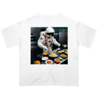 宇宙開発デザイン科のスペースクッキング炒飯編 オーバーサイズTシャツ