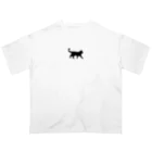 シンプルライフのクロ猫くん オーバーサイズTシャツ