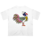 PALA's SHOP　cool、シュール、古風、和風、の伝説上の神話の鳥 オーバーサイズTシャツ