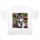 Kybeleのシベリアンハスキーの子犬のグッズ Oversized T-Shirt