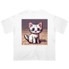 SetsunaAIのお出迎えドット子猫のグッズ オーバーサイズTシャツ