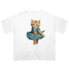 ハッピー・ディライト・ストアのバレリーナの子猫 Oversized T-Shirt