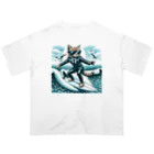 Cats-loveのサーフィンエグゼクティブキャット Oversized T-Shirt