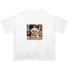 MESAMESAの可愛い子犬 オーバーサイズTシャツ