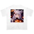 那須モバイル店の魔女っ子　ハロウィン オーバーサイズTシャツ