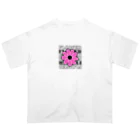 nene-cocoのpink flower  オーバーサイズTシャツ