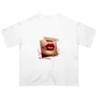 s-d-rr-jsの"Silk Lips" オーバーサイズTシャツ