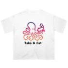 bravoadのタコ & 猫 Oversized T-Shirt