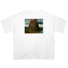 名画館のブリューゲル「バベルの塔②」　ピーテル・ブリューゲルの絵画【名画】 Oversized T-Shirt