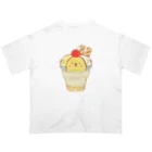 ぽっぽこ本舗のインコサンデー Oversized T-Shirt