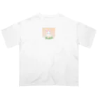 yumena_のふわふわうさぎ オーバーサイズTシャツ