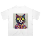 TakemaruFAのファンキーCAT Oversized T-Shirt