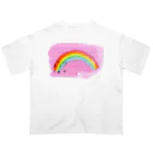 nomumyのピンク空と虹🌈 Oversized T-Shirt