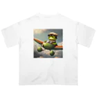 モナカの冒険王カエル オーバーサイズTシャツ