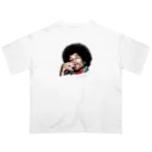 strat.Jay's shopのジミヘン ジミヘンドリックス Jimi Hendrix イラスト 絵 ロック ギター ギターリスト ブルース Oversized T-Shirt