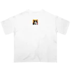 抹茶ラテの普通の猫 Oversized T-Shirt