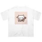 mini_asuのCut 猫 Oversized T-Shirt