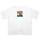 Zep11138のドット絵キリン Oversized T-Shirt