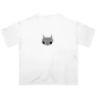 Popo Landのねこの「ね」 オーバーサイズTシャツ